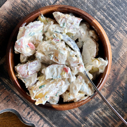 Sour cream and dill potato salad