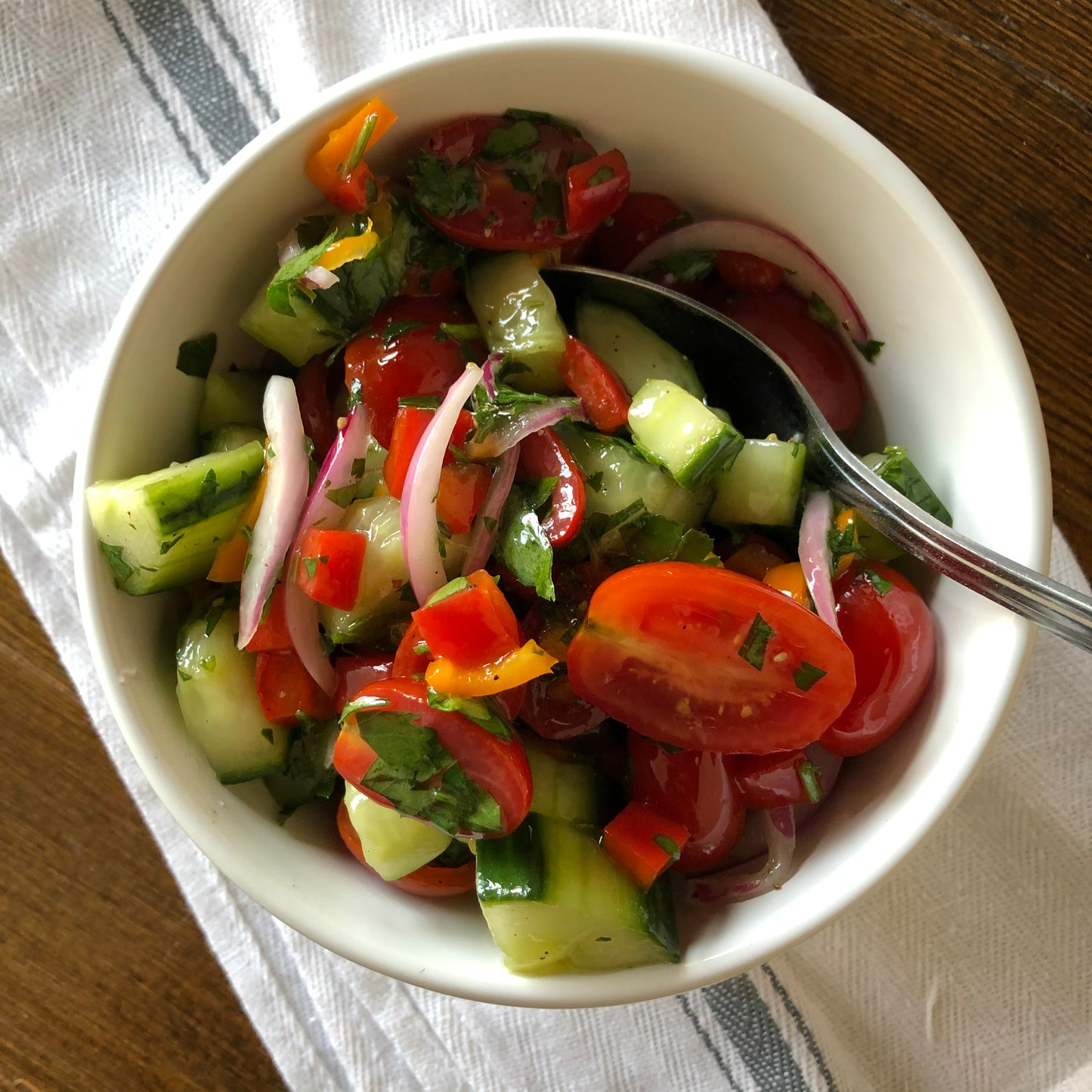 Marinated vegetable salad