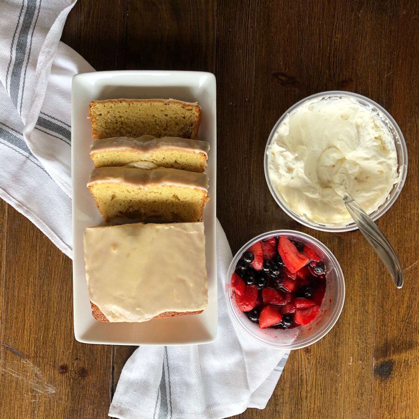 Brown butter pound cake