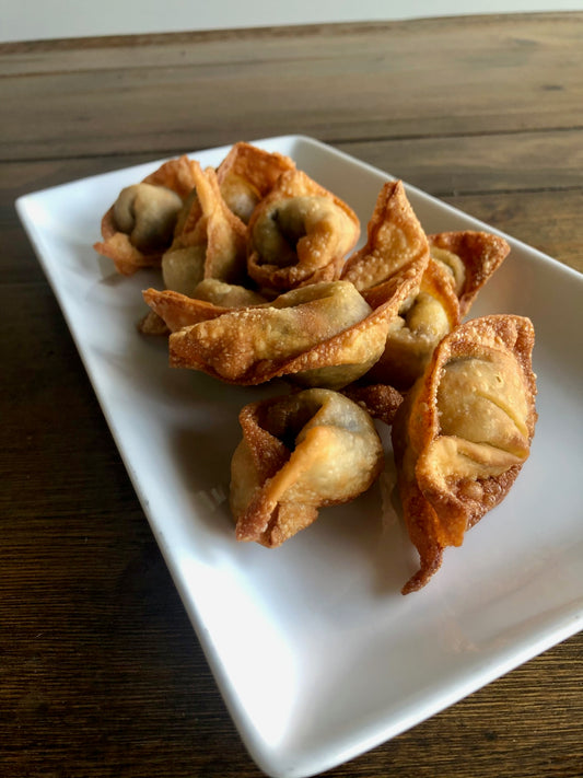 Truffle mushroom wontons