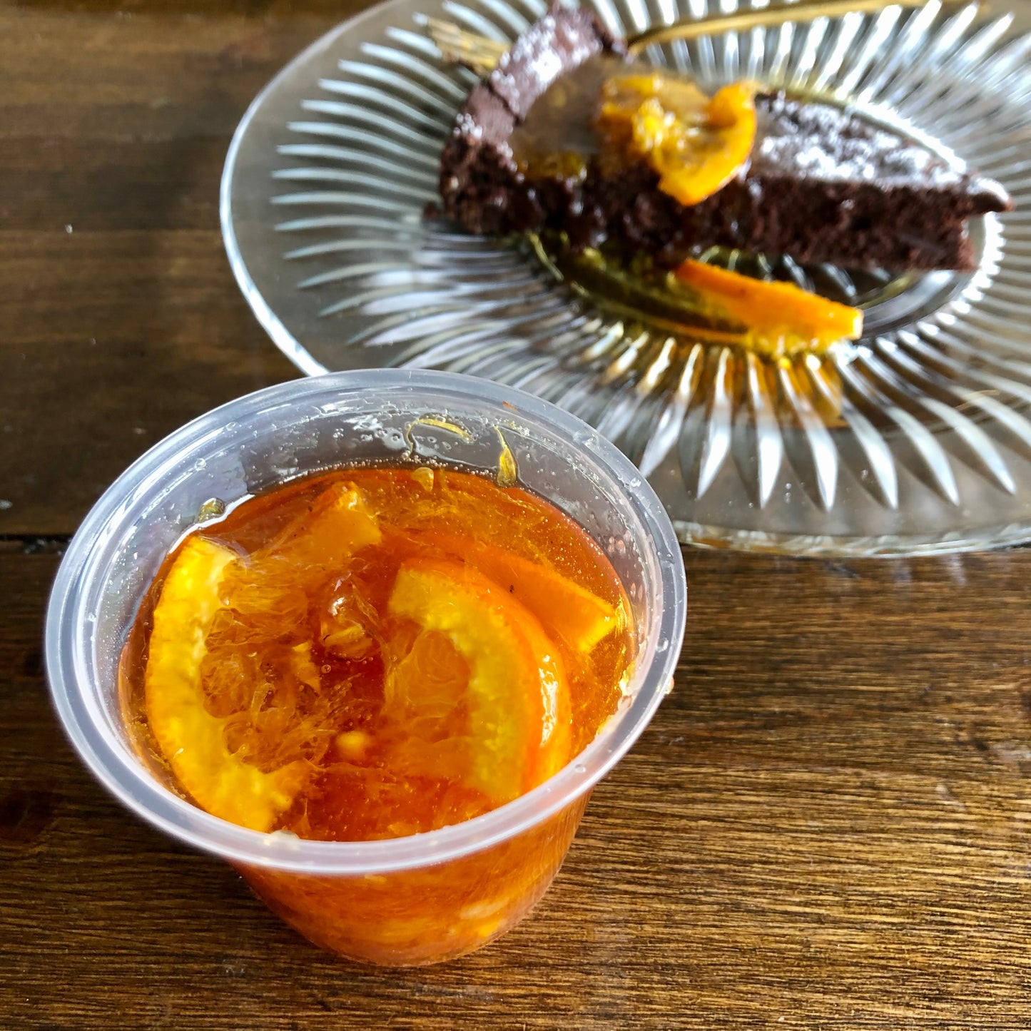 Chocolate Flourless Cake with Citrus Marmalade
