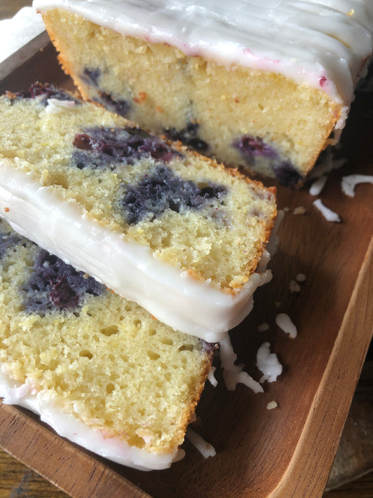 Lemon Blueberry Loaf with Citrus Glaze