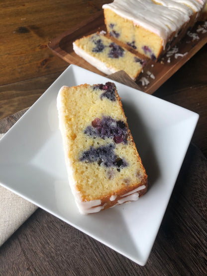 Lemon Blueberry Loaf with Citrus Glaze