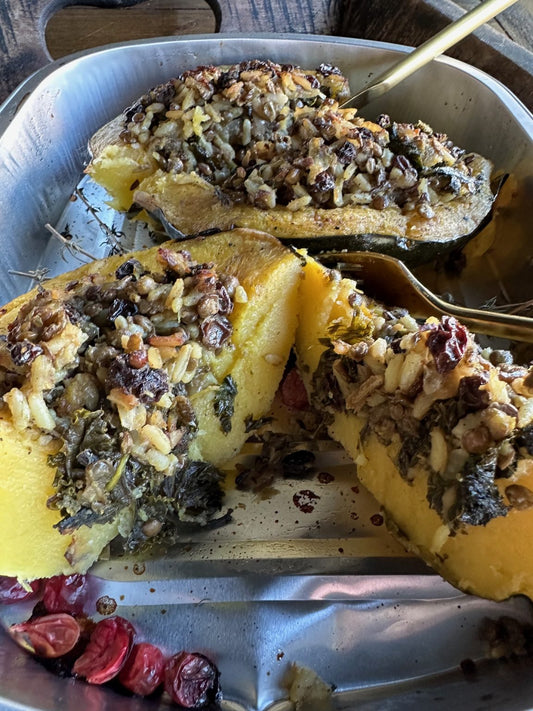 Vegan Stuffed Acorn Squash