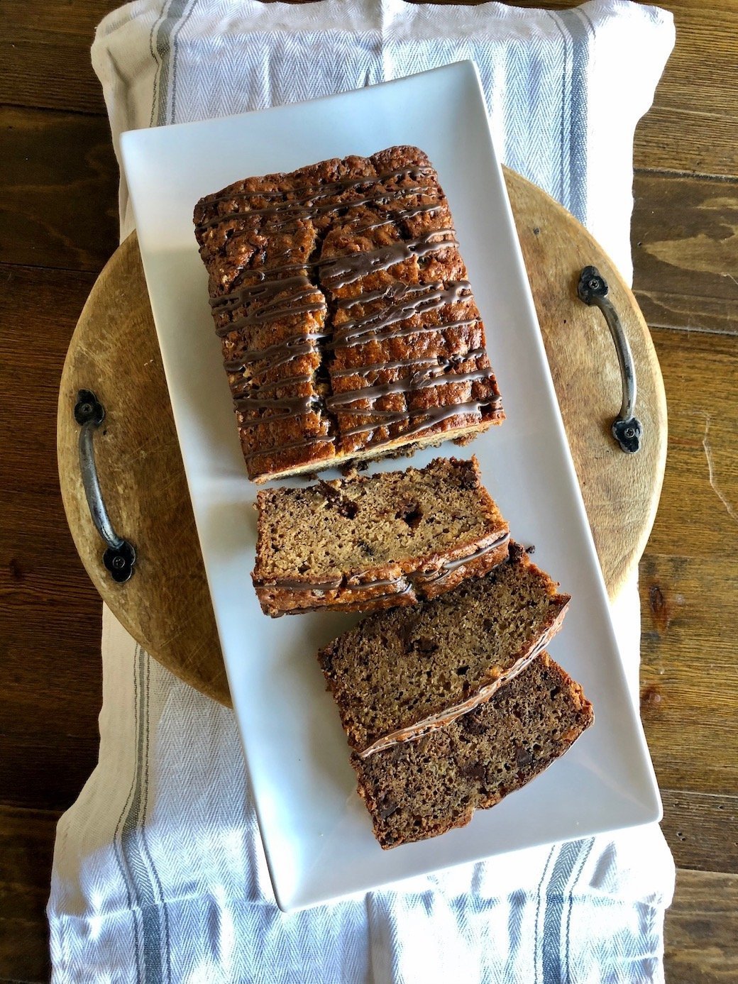 Banana Espresso Chocolate Chip Cake