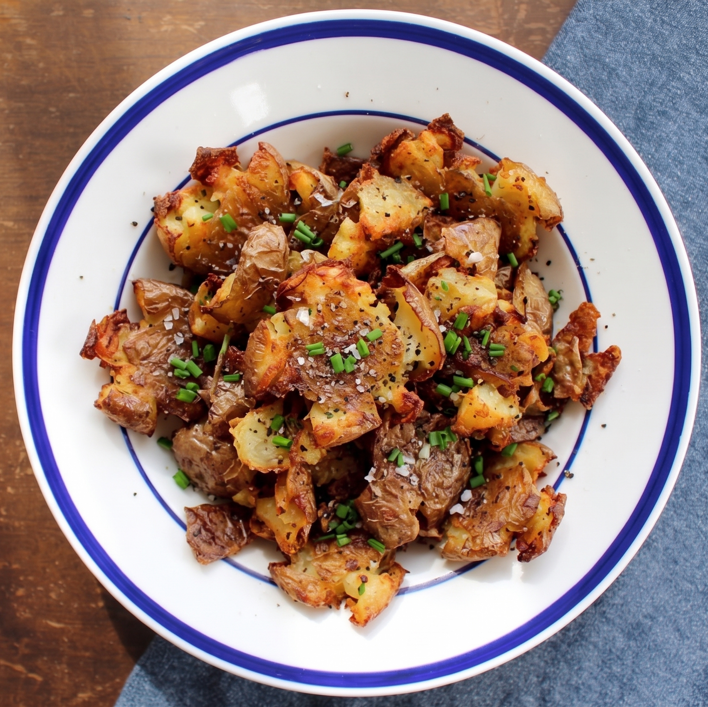 Binkle Fries with Sour Cream and Apricot Sweet Chili Sauce