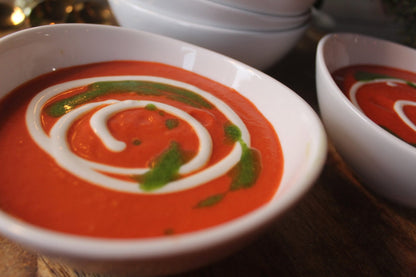 Roasted red pepper soup