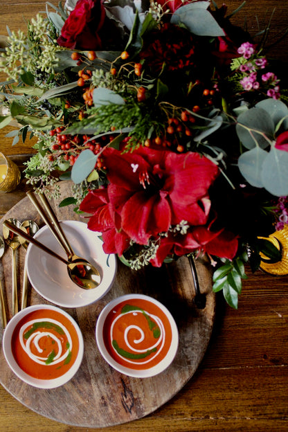 Roasted red pepper soup