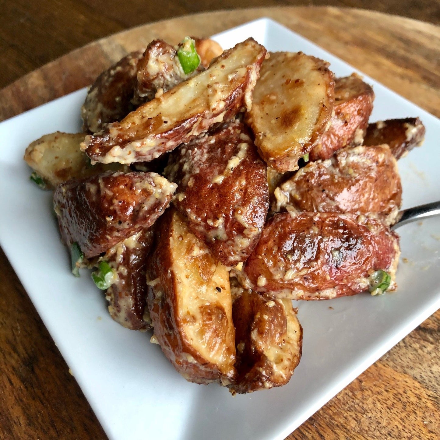 Roasted Red Potato Salad with Whole Grain Mustard Vinaigrette